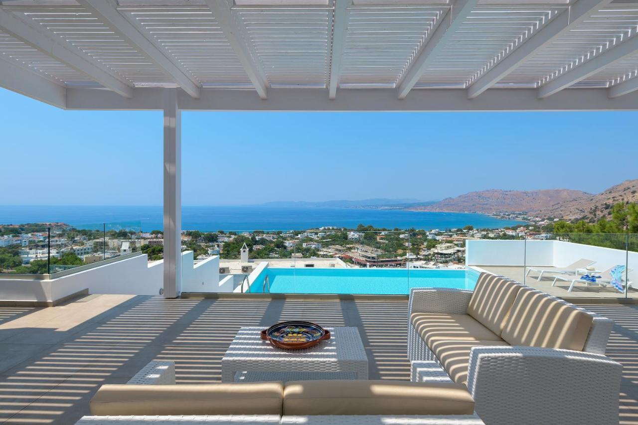 Villa Allegra With Pool In Pefkos, Lindos Area Pefki Esterno foto